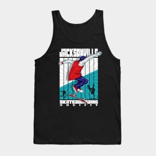 Skateboarding Jacksonville Florida Tank Top